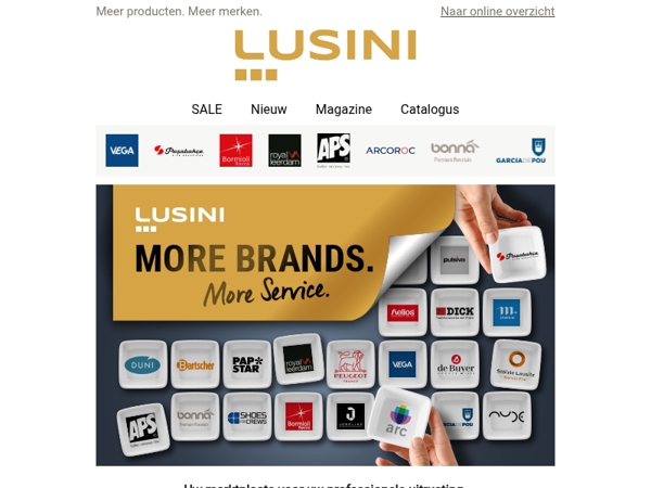 Merken voor alle behoeften – door professionals, voor professionals