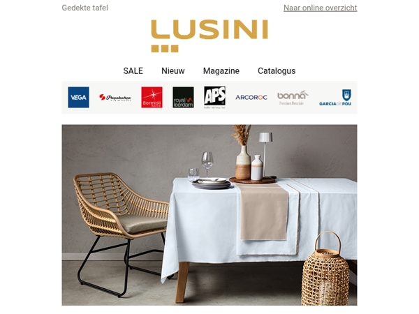 Alles voor uw gedekte tafel - bespaar met onze New Year Deals🍽️