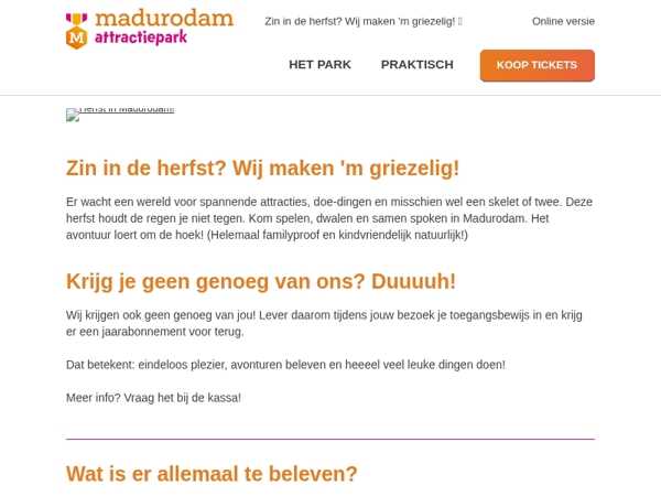 Herfst in Madurodam!  🍃