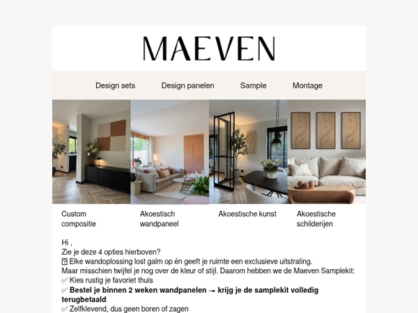 Ontdek de voordelen van de samplekit!