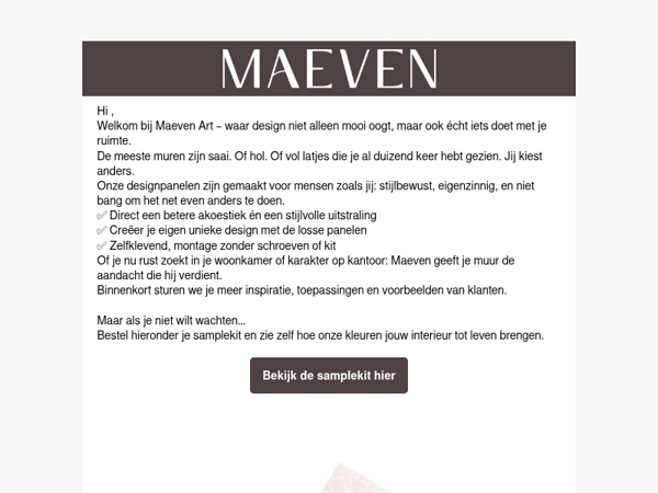 Welkom bij Maeven Art – akoestiek die je voelt