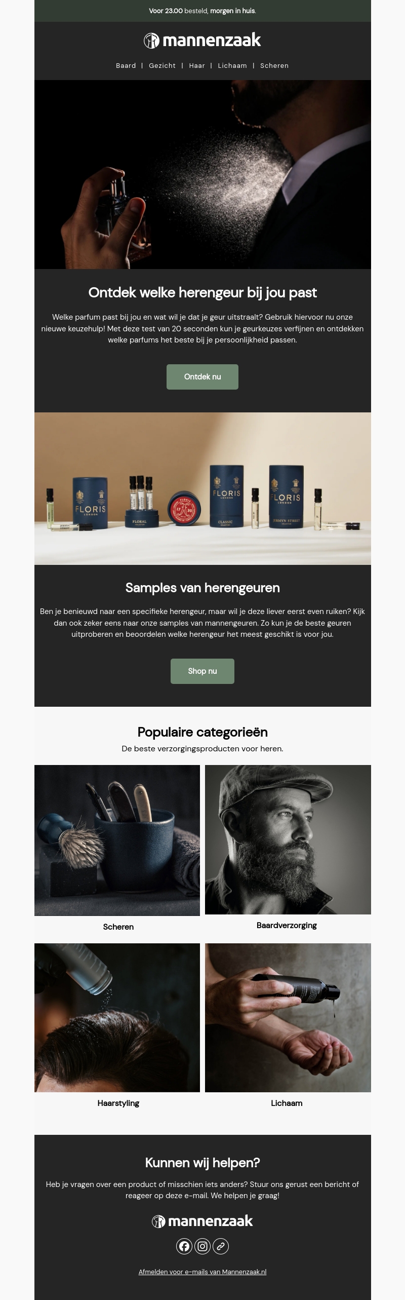 Ontdek welke herengeur bij jou past Ontdek welke herengeur bij jou past