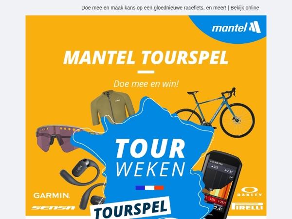 Ronde 2 van het Mantel Tourspel is geopend! 🏆