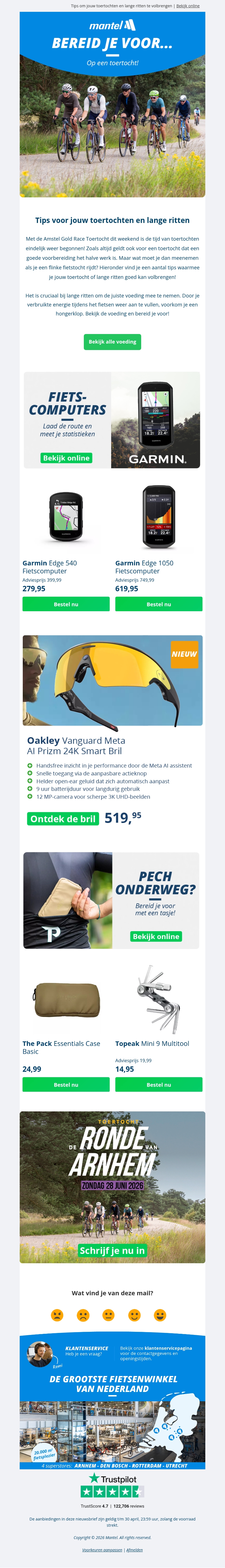 Zo bereid je je voor op een toertocht π² Zo bereid je je voor op een toertocht π²