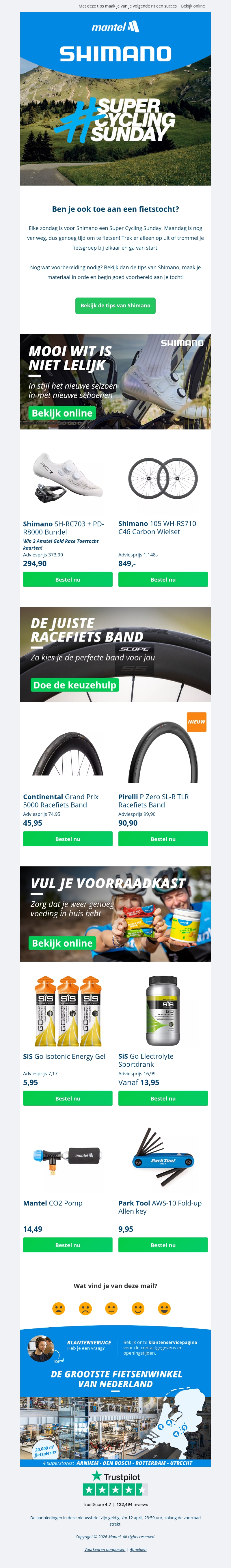 Maak je klaar voor Shimano Super Cycling Sunday! π² Maak je klaar voor Shimano Super Cycling Sunday! π²