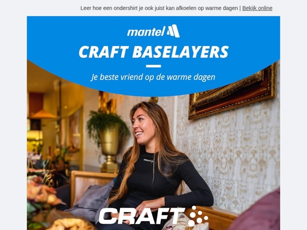 Blijf koel op warme dagen met Craft ondershirts 👕