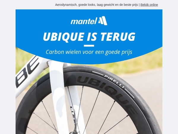 Ubique: Carbon wielen voor een goede prijs! 🚲