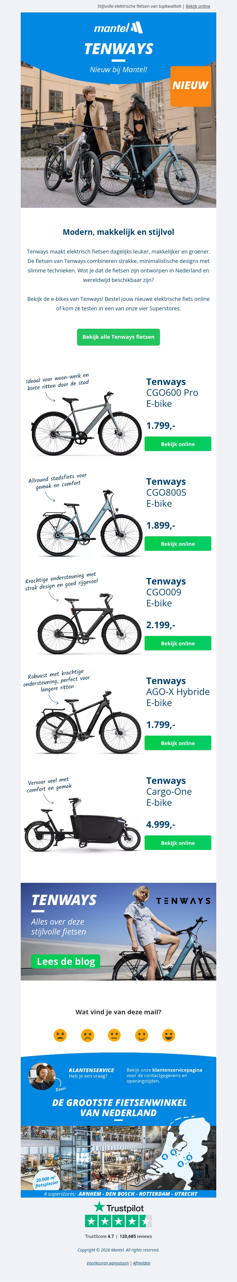 Tenways: Nieuw bij Mantel! π² Tenways: Nieuw bij Mantel! π²