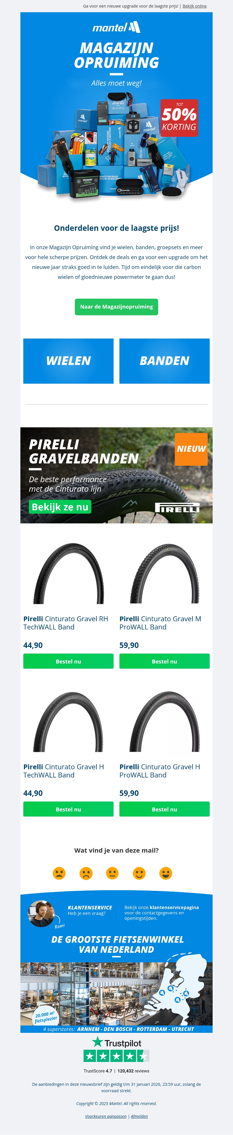 Onderdelen in de Magazijn Opruiming! π¨ Onderdelen in de Magazijn Opruiming! π¨