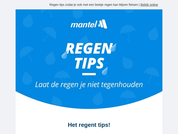 Met deze tips kan regen je niet tegenhouden! ☔