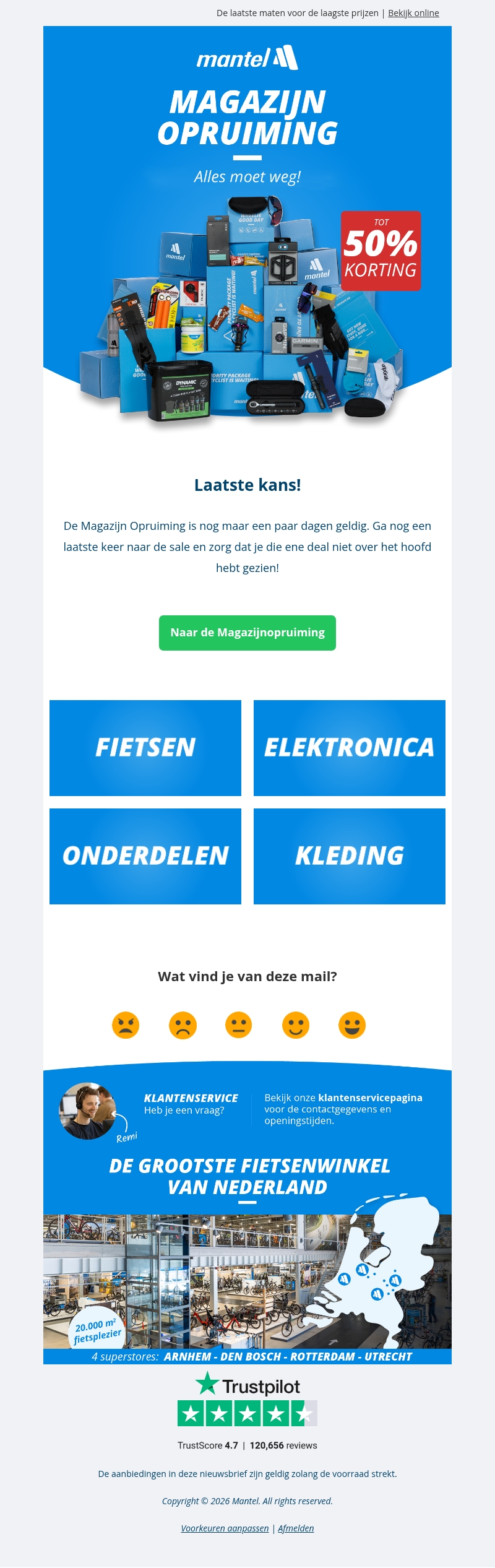Laatste kans: Magazijnopruiming π¦ Laatste kans: Magazijnopruiming π¦