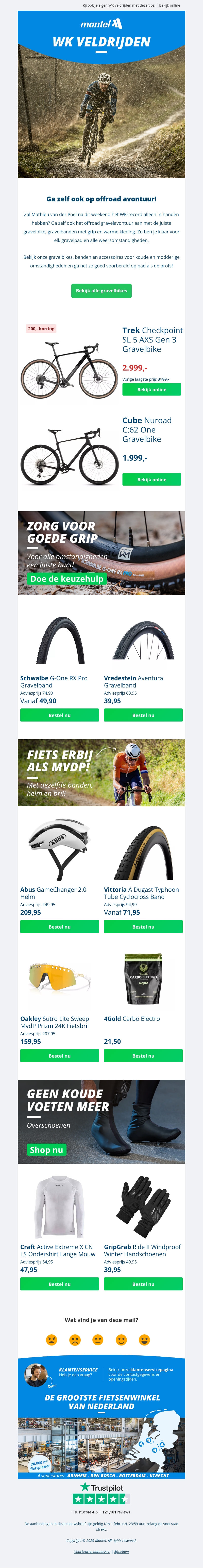 Ben je al klaar voor het WK veldrijden? π Ben je al klaar voor het WK veldrijden? π