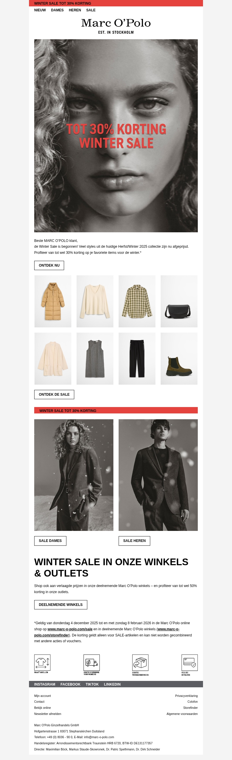 WINTER SALE TOT 30% KORTING WINTER SALE TOT 30% KORTING