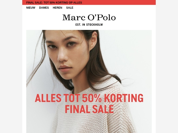 Final Sale: tot 50% korting op alles