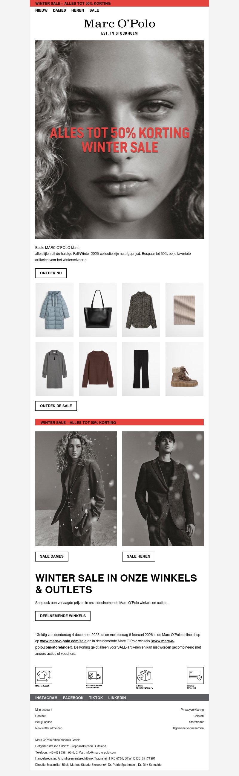 Winter Sale – alles tot 50% korting Winter Sale – alles tot 50% korting