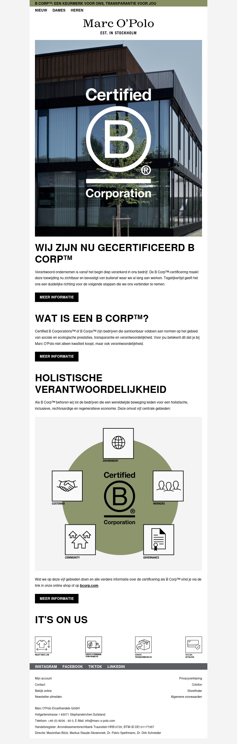 B Corp™: een keurmerk voor ons, transparantie voor jou B Corp™: een keurmerk voor ons, transparantie voor jou