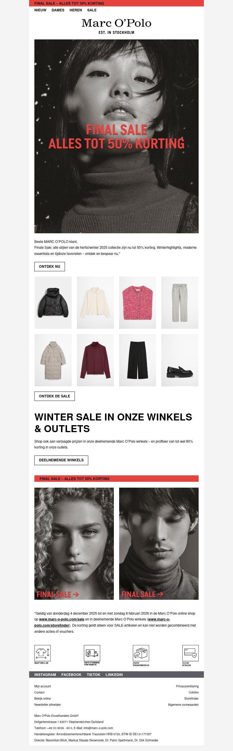 Final Sale: alles tot 50% Final Sale: alles tot 50%