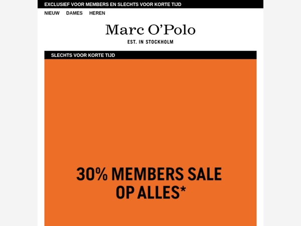 30% MEMBERS SALE!