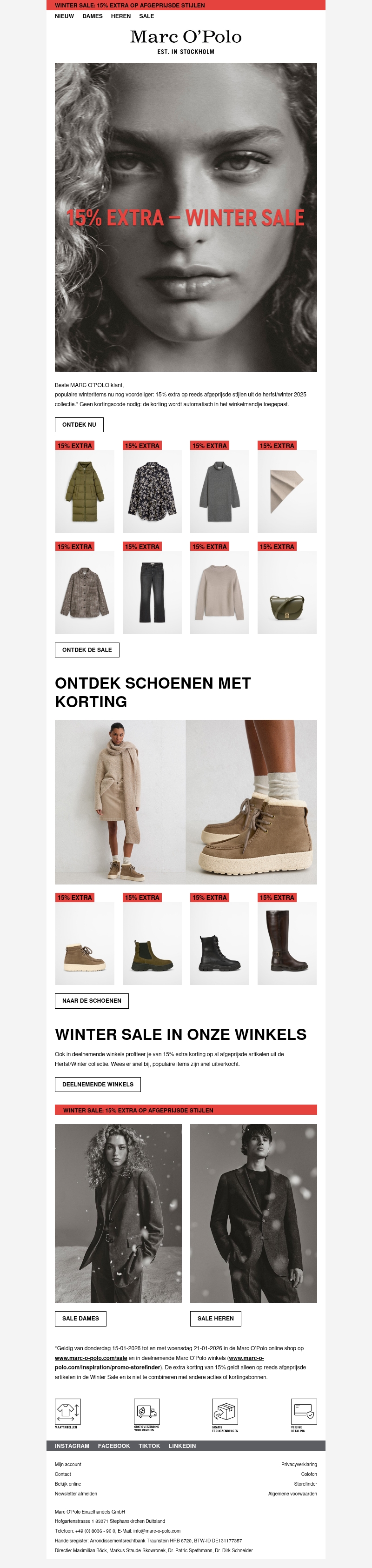 Winter Sale: 15% extra Winter Sale: 15% extra