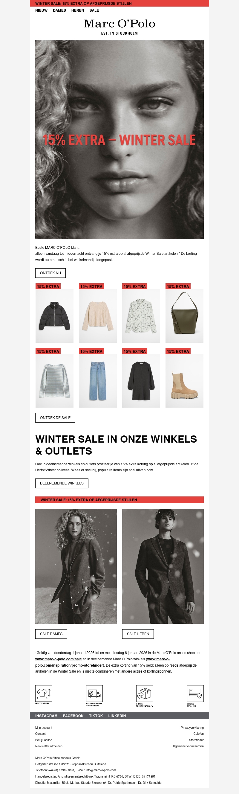 Laatste Kans: 15% Extra op Sale-artikelen Laatste Kans: 15% Extra op Sale-artikelen