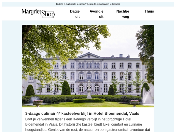 Laat je verwennen in het prachtige Hotel Bloemendal