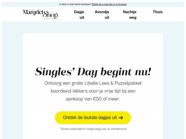 Alleen vandaag! Singles' Day