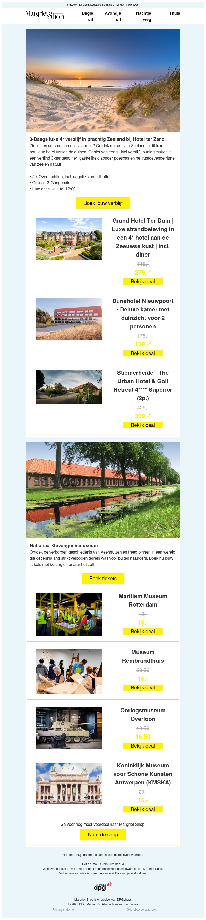 Geniet van een ontspannen minivakantie in Zeeland Geniet van een ontspannen minivakantie in Zeeland