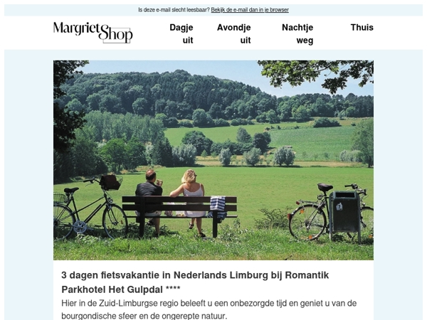 Ontspan tijdens een fietsvakantie in Zuid-Limburg