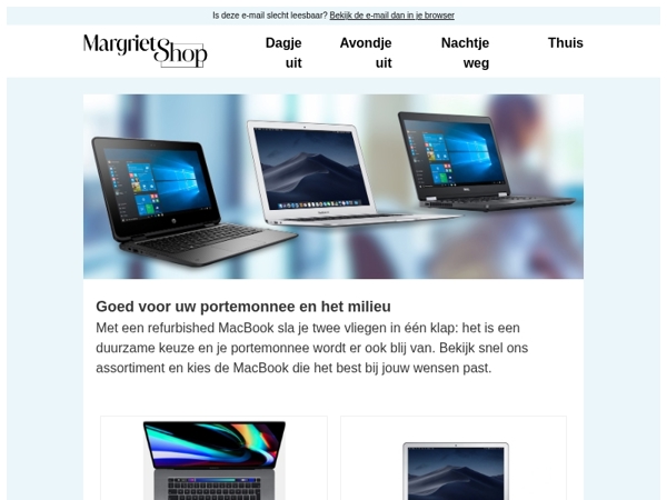 Scoor een refurbished MacBook Air of Pro