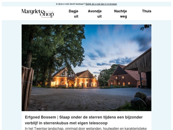 Verblijf midden in de natuur, ver weg van de drukte