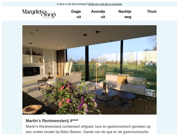 Luxe en gastronomisch genieten op een unieke locatie