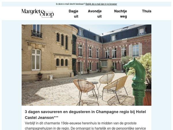 Overnacht temidden van de Champagne wijgaarden