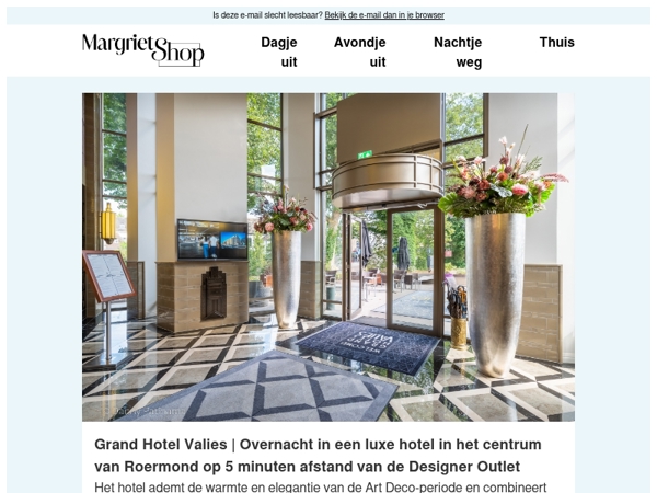 Overnacht in stijl nabij de Designer Outlet Roermond