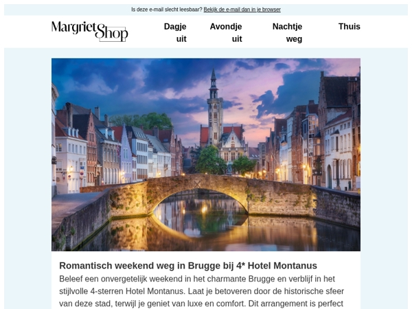 Beleef een onvergetelijk weekend in het charmante Brugge