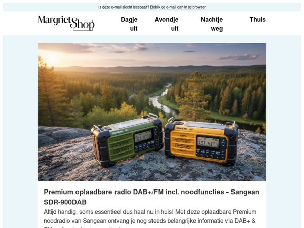 Eén radio, altijd voorbereid