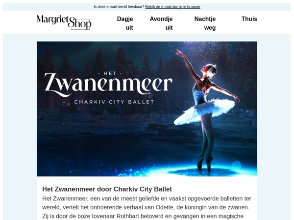 Mis dit wereldberoemde ballet niet