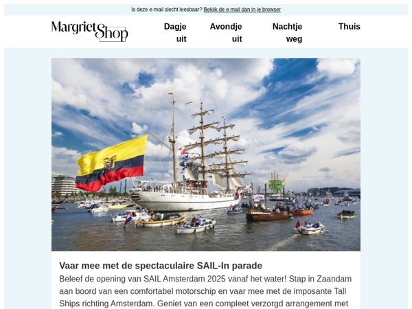 Vaar mee met de SAIL-In parade!