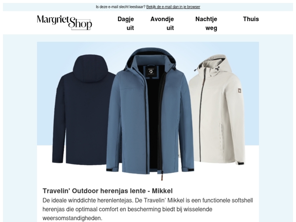 Bekijk onze nieuwe outdoor collectie, ideaal voor de lente