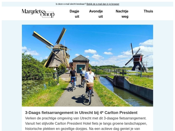 Ga er actief op uit met een fietsarrangement