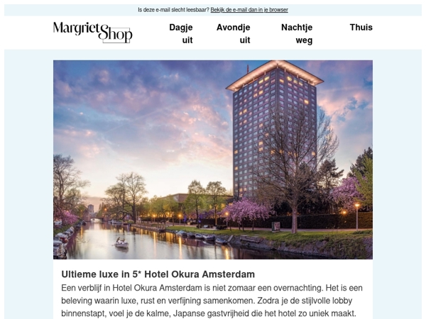 Geniet van ultieme luxe bij Hotel Okura in Amsterdam