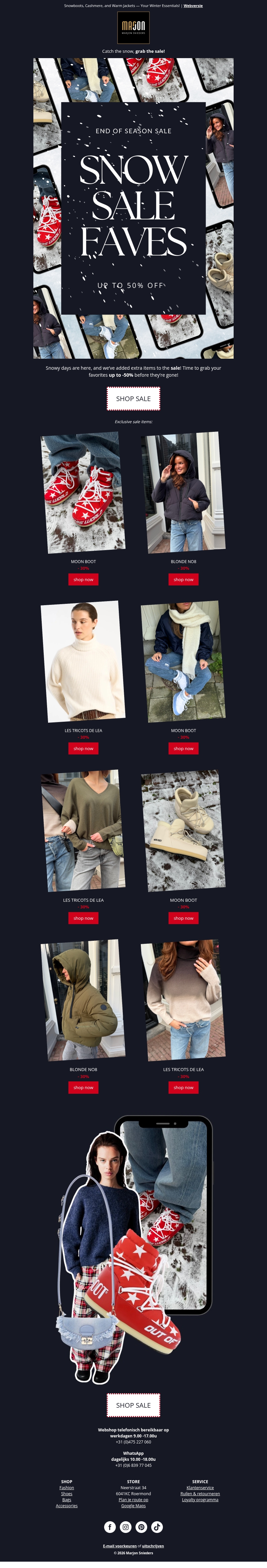SALE โ Your Winter Essentials ๐ฟ โ Up to 50% Off SALE โ Your Winter Essentials ๐ฟ โ Up to 50% Off