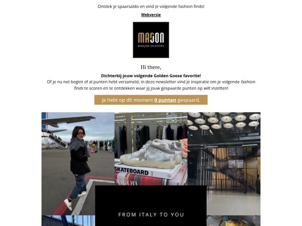 The Golden Goose Edit — From Italy to you!