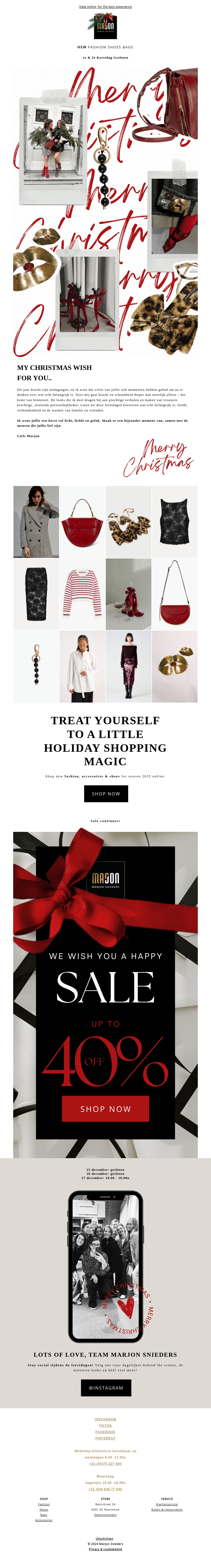 Have a beautiful Christmas! Much love, Marjon Snieders Have a beautiful Christmas! Much love, Marjon Snieders