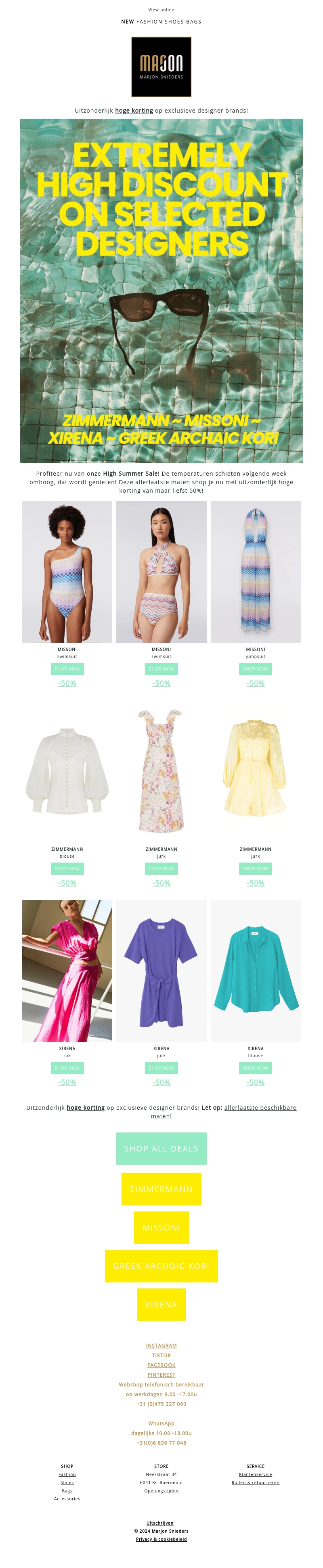 HIGH SUMMER SALE -50% OFF ☀ Exclusive Deals! HIGH SUMMER SALE -50% OFF ☀ Exclusive Deals!