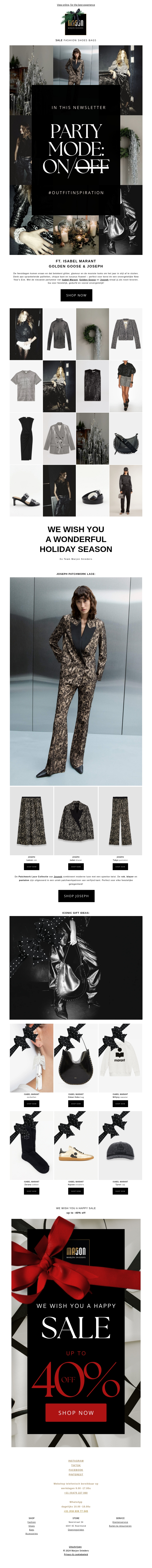 ISABEL MARANT PARTY MODE:ON ISABEL MARANT PARTY MODE:ON