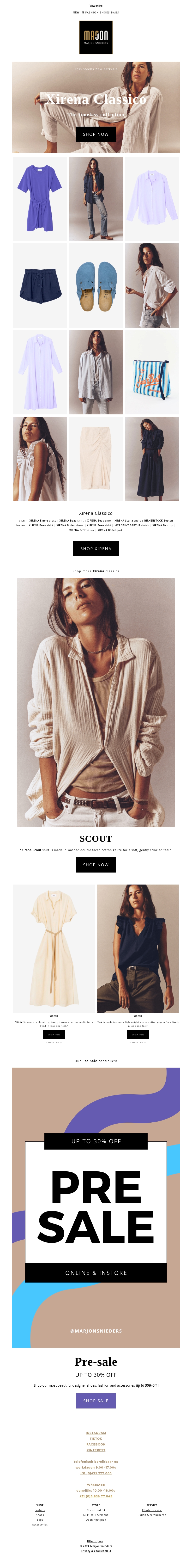 Just Arrived: More XIRENA Classico! Just Arrived: More XIRENA Classico!