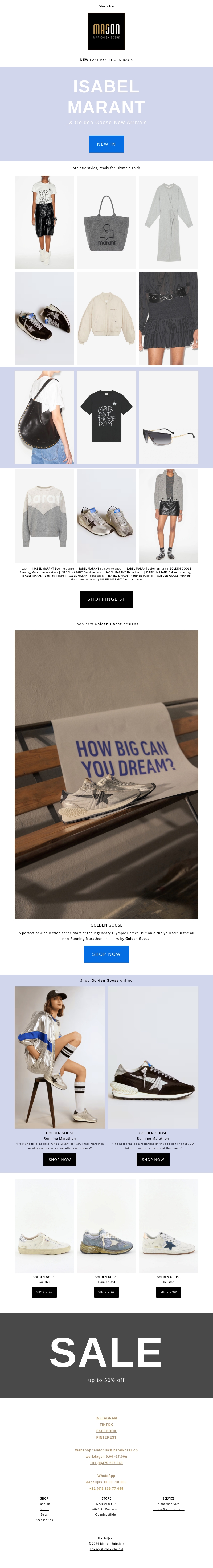 NEW! ISABEL MARANT ~ Athletic styles, ready for Olympic gold!! NEW! ISABEL MARANT ~ Athletic styles, ready for Olympic gold!!