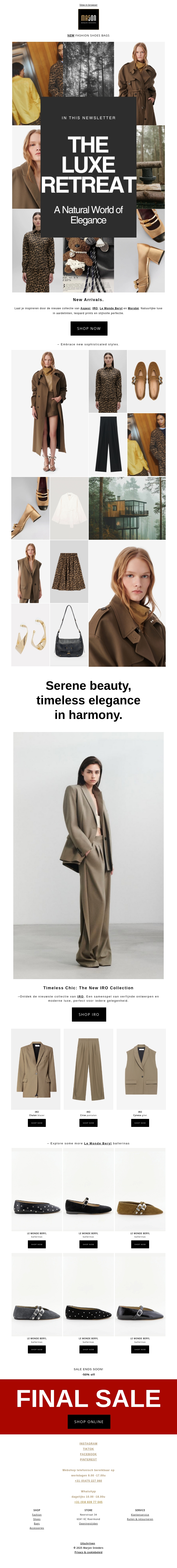 The Luxe Retreat_NEW! Aspesi, IRO, Le Monde Beryl & More The Luxe Retreat_NEW! Aspesi, IRO, Le Monde Beryl & More