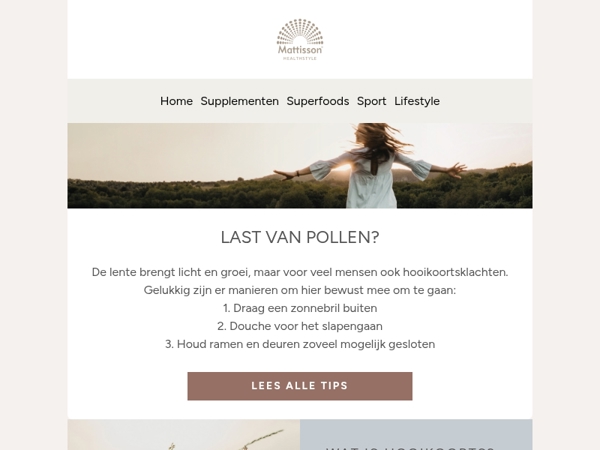 Last van pollen? Dit kun je doen 🍃