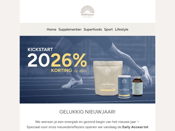 Early access is gestart ✨ 26% korting voor jou